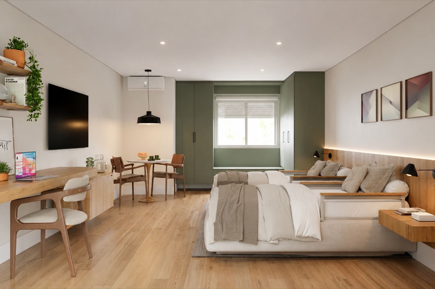Studio residencial pronto para receber o morador